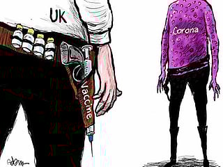Cartoon: The face-off between COVID and the world begins