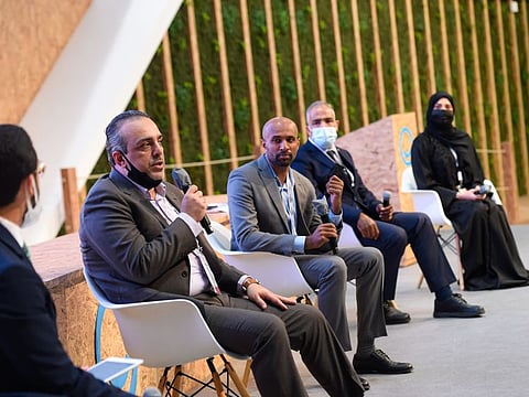 From left: Tarek Saeed, Chief Technology Officer-Data and AI at IBM, Nido Abdo, Business Growth Consultant, Dr Yousef Al Assaf, President of RIT Dubai and Huda Al Awar, HR Specialist DGHR during a panel discussion on the second day of Gitex Technology Week in Dubai. 