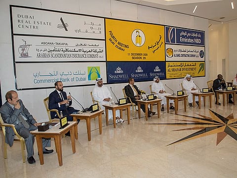 Jebel Ali Racecourse officials and sponsors spell out the details for Friday's card.