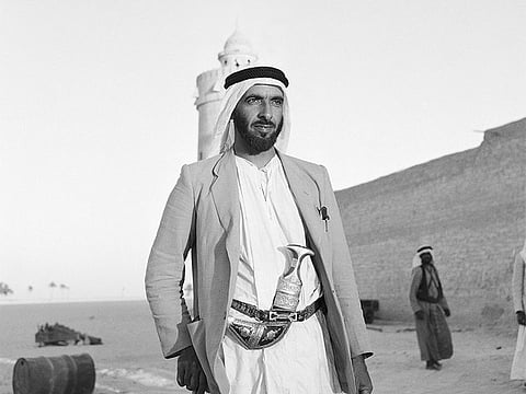The late Sheikh Zayed bin Sultan Al Nahyan