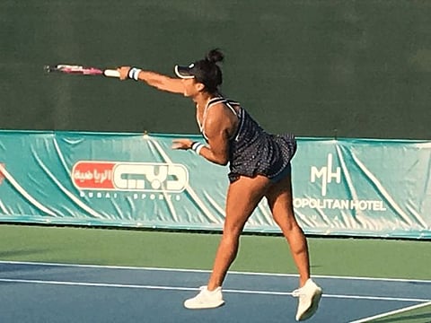 Heather Watson, former British No.1, is adding sheen to the Al Habtoor Challenge tennis championship.
