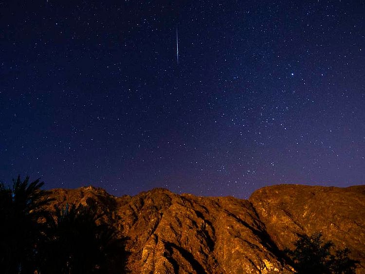 UAE meteor shower