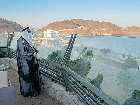 Sharjah Ruler inaugurates beach facing Khorfakkan Amphitheatre
