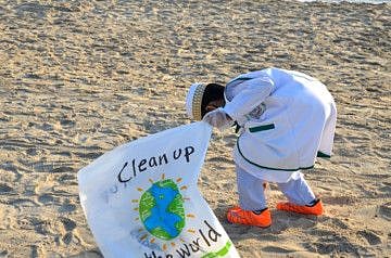 The organisers of the clean-up drive said ‘Clean Up the World’ has engaged an estimated 35 million volunteers across 133 countries.