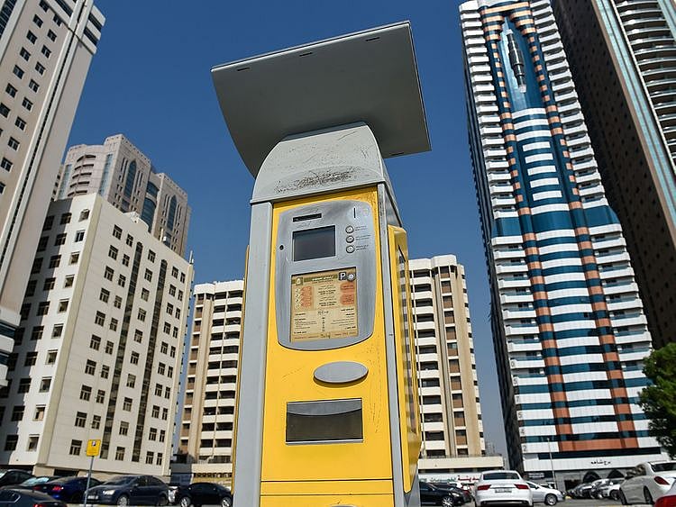 Stock Paid parking Sharjah