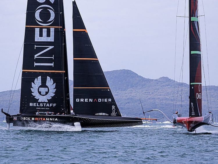 Ben Ainslie's INEOS Team UK yacht has struggled in the Americas Cup warm-up event in Auckland
