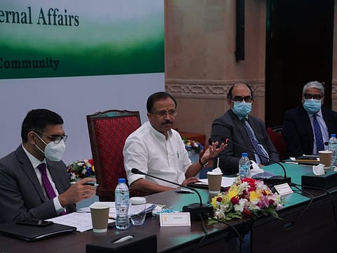 Minister of State for External Affairs and Parliamentary Affairs, V Muralidharan, during his visit to Oman last week.