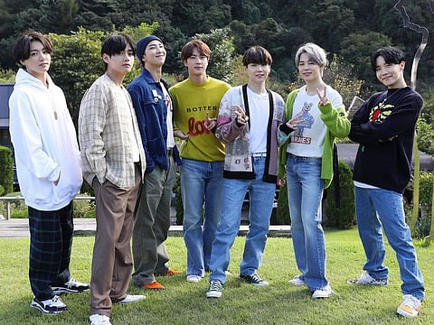 Jungkook, V, RM, Jin, Suga, Jimin and J-Hope of BTS