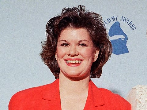 KT Oslin on Wednesday, Feb. 23, 1989 in Los Angeles at the 31st Grammy Awards.