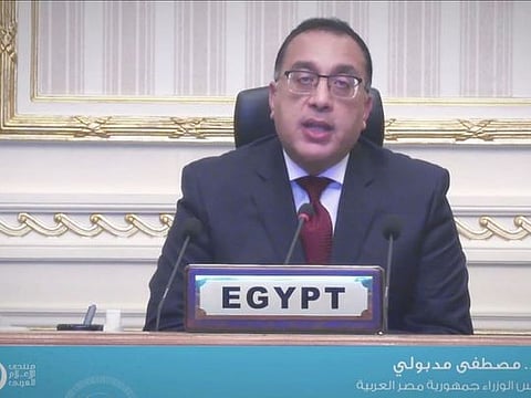 Dr Mostafa Madbouly, the Prime Minister of Egypt, delivering his keynote address at the 19th Arab Media Forum held virtually on Wednesday.