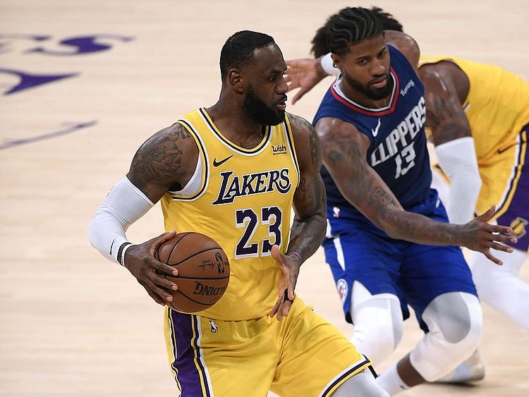 LeBron James and the LA Lakers fell to an opening NBA defeat to the Clippers
