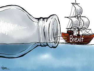 Cartoon: Britain ends Brexit struggle 