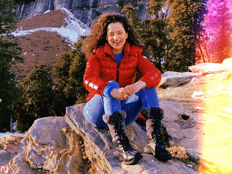 Kangana Ranaut on a Christmas hike