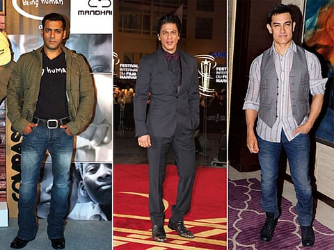 The Khan club... Salman, Shahrukh and Aamir are Bollywood’s elite.