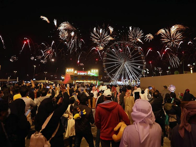 New Year 2021 celebrations at the Sheikh Zayed Festival in Abu Dhabi
