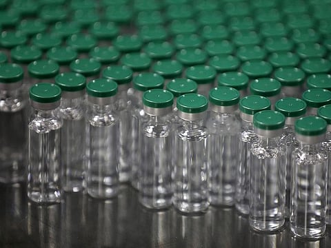 File photo: Vials of AstraZeneca's COVISHIELD COVID-19 vaccine, are seen before they are packaged inside a lab at Serum Institute of India, Pune. 