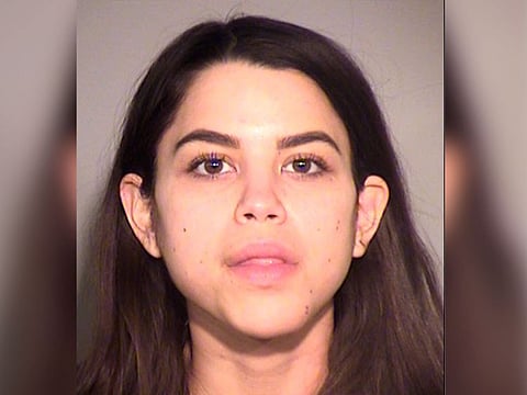This booking photo provided by Ventura County Sheriff's Office in California shows Miya Ponsetto.   Ponsetto, who falsely accused a Black teenager of stealing her phone and then tackled him at a New York City hotel on Dec. 26 , 2020 was arrested Thursday, Jan. 7, 2021 in her home state of California. 