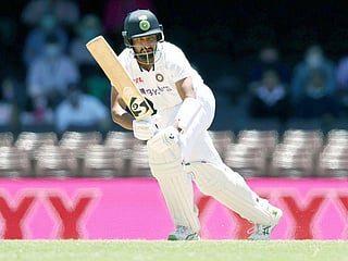 India's Cheteshwar Pujara plays a shot on the third day of the Third Test Match vs Australia at Sydney Cricket Ground. 