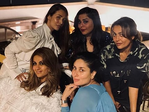 Kareena Kapoor Khan with her friends.