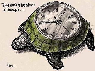 Cartoon: Europe back in lockdown to fight surge in COVID-19 infections