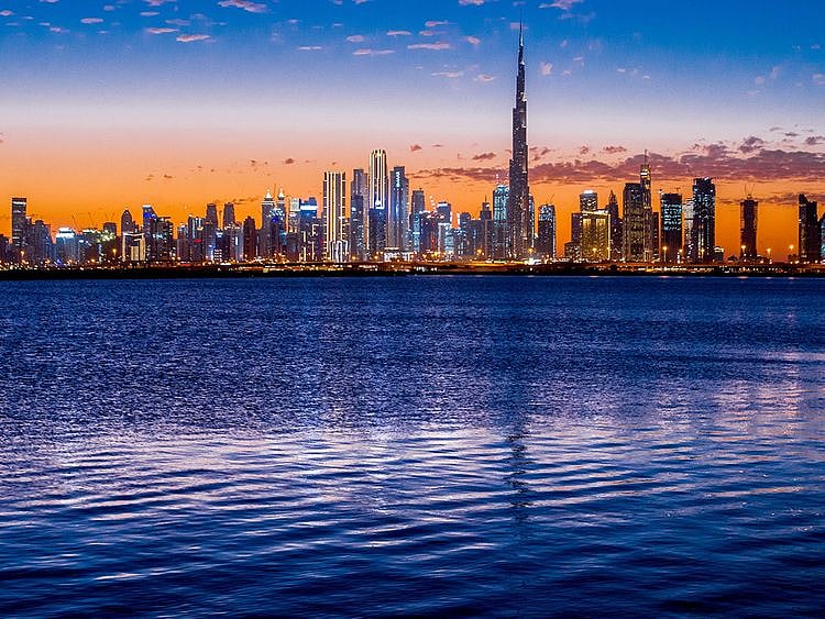 Stock Dubai skyline