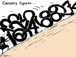 Cartoon: Worst point of pandemic for the UK