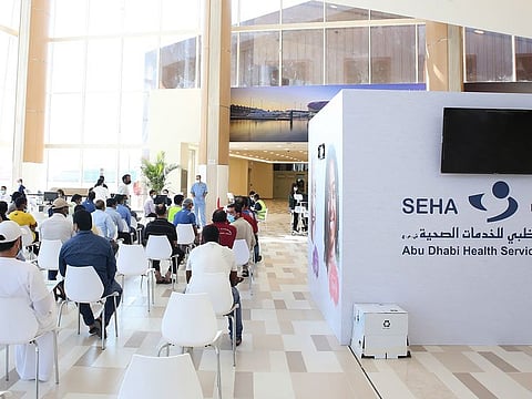 A Seha vaccination centre in Abu Dhabi. Picture for illustrative purposes only.
