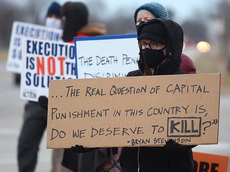 Anti-capital punishment execution US protest