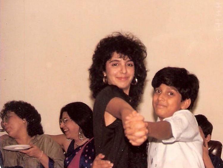 Farah Khan and Farhan Akhtar in their younger days