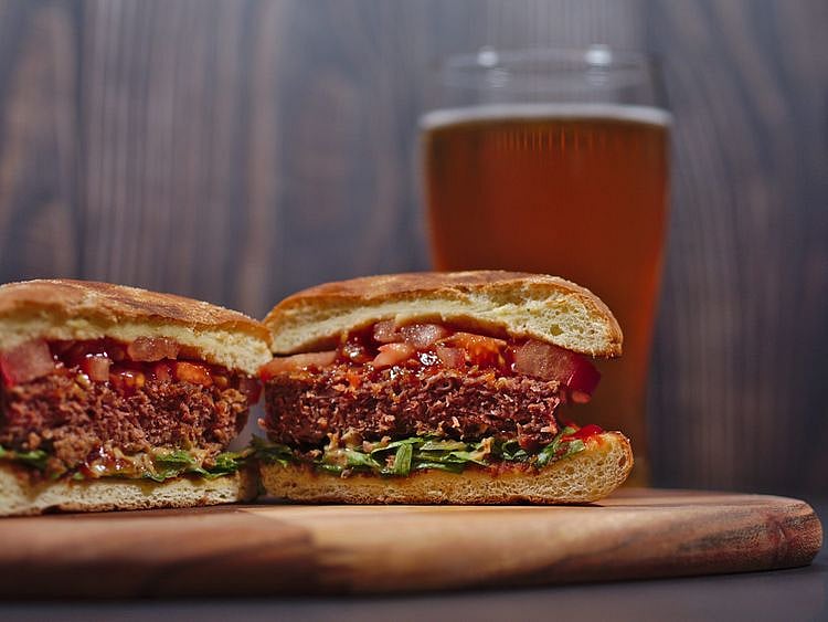 Plant-based burger