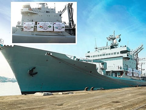 PNS Nasr is on a humanitarian assistance and disaster relief mission to assist the vulnerable population affected by natural disasters in Africa.