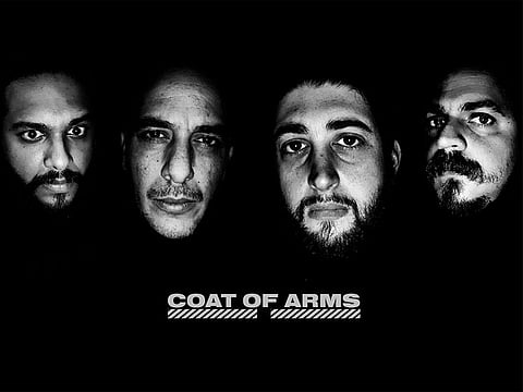 Shannon Peiris, Amir Chaouch, Rayan Bailouni and Liam Ruddell of Dubai-based metal band Coat of Arms.