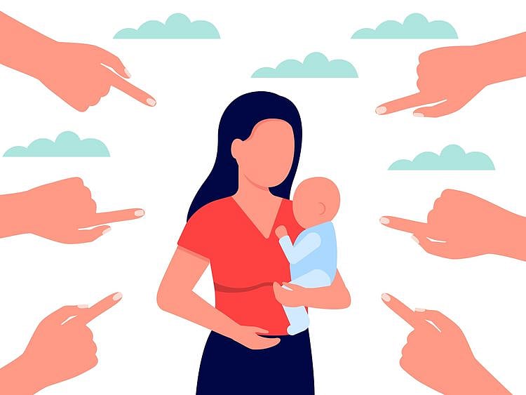 Mum shame