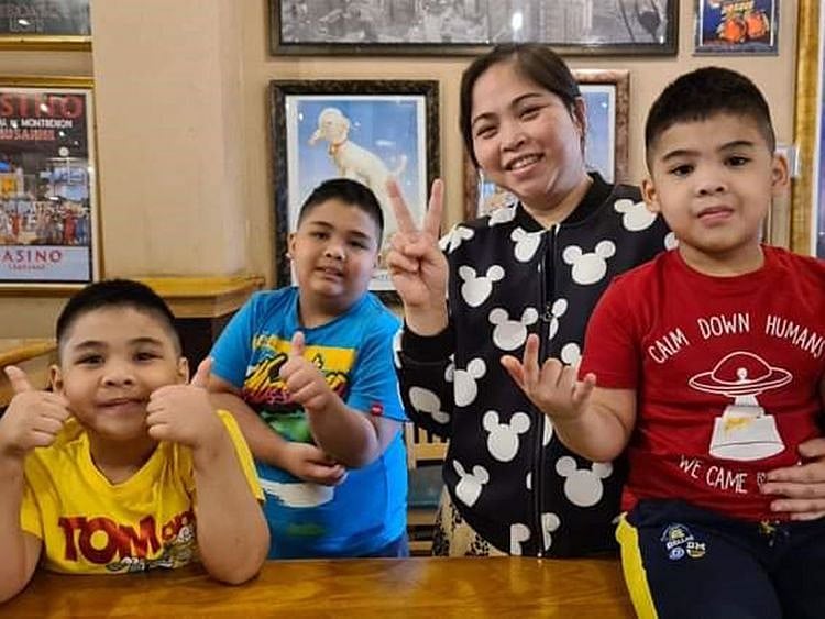 Dr Mayella with children