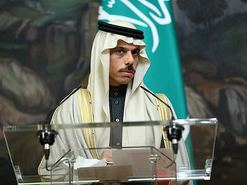 Saudi Arabia's Foreign Minister Faisal Bin Farhan