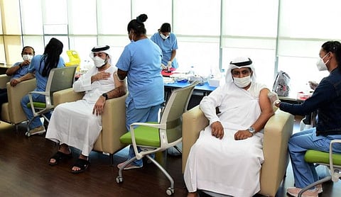 All Emirates Post Group employees were administered their first jab of the COVID-19 vaccine last Friday. 