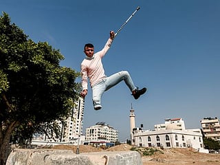 In Gaza, parkour brings youngsters a taste of freedom