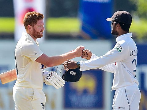 England defeated Sri Lanka by six wickets in the second Test