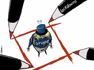 Cartoon: Europe reels under new restrictions 