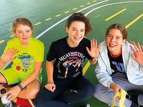 Students at the German International School Abu Dhabi