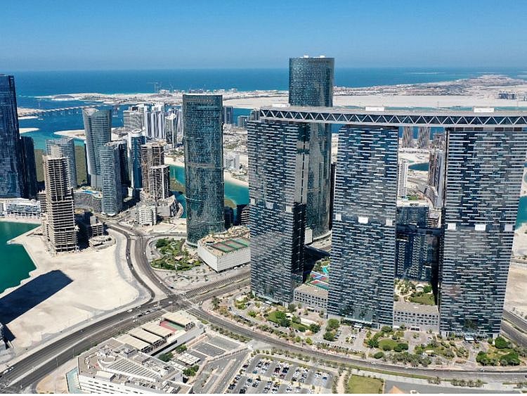 Stock Abu Dhabi skyline