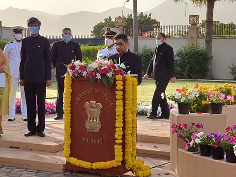 India’s ambassador to Oman Munu Manawar conveyed greetings to all members of the Indian community in Oman.