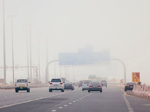 Dubai fog