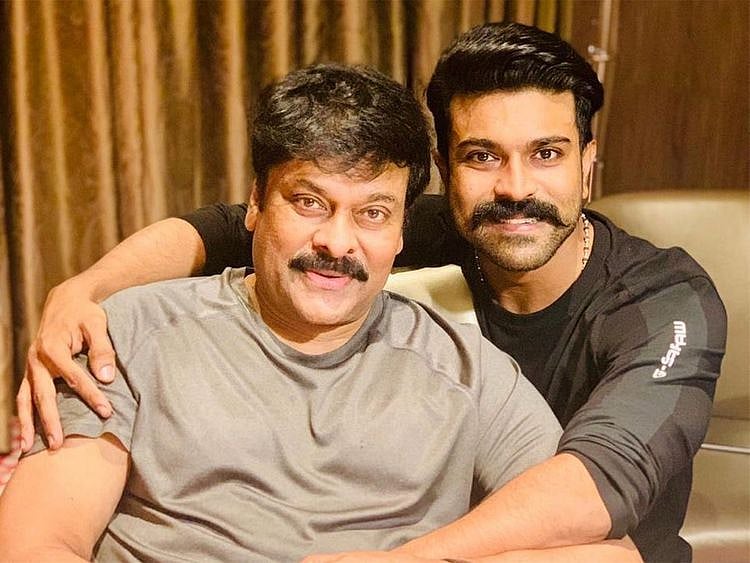Chiranjeevi and Ram Charan