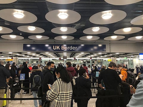 London Heathrow Airport. UK airline capacity remains stuck at about one-tenth of 2019 levels, as the government weighs a May 17 target to restart international travel.