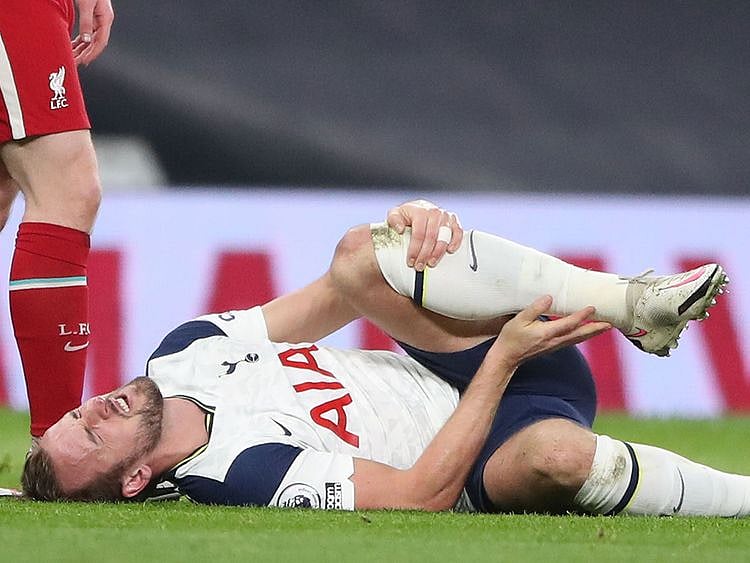 Harry Kane injured his ankle against Liverpool