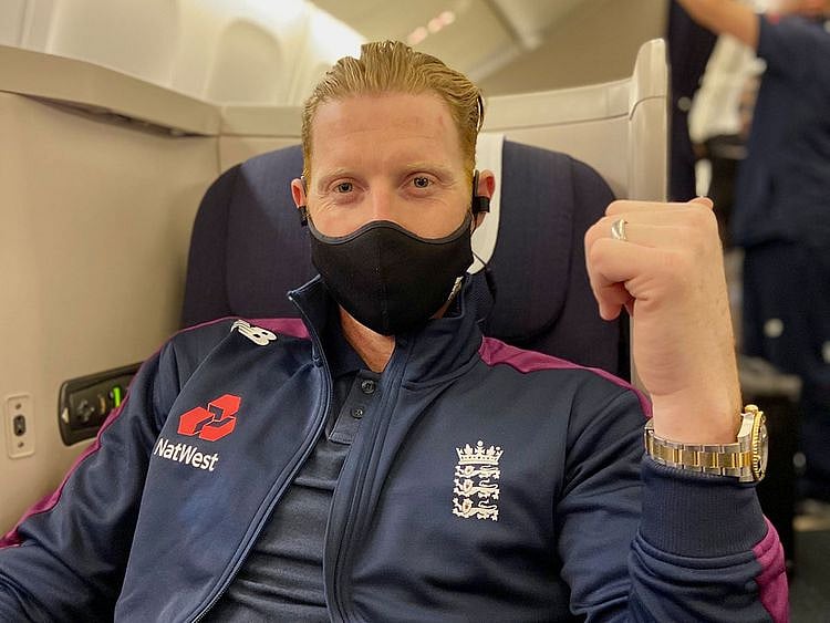Ben Stokes arrived in India ahead of the England squad and will train along with Jofra Archer and Rory Burns on Saturday