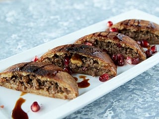 Syrian Kibbeh Mishwiyi or grilled meatballs
