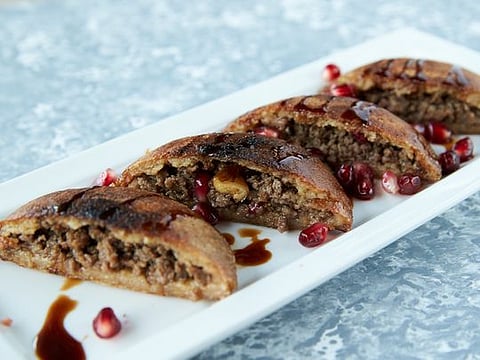 Syrian Kibbeh Mishwiyi or grilled meatballs