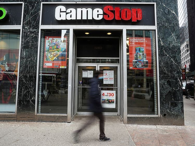 A GameStop store 